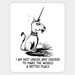 Annoyed Unicorn Sticker